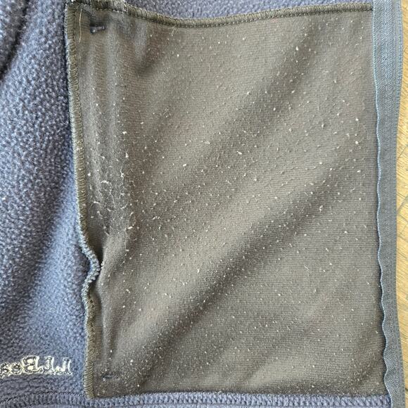 LL Bean Navy Fleece Vest Size M - Picture 8 of 8